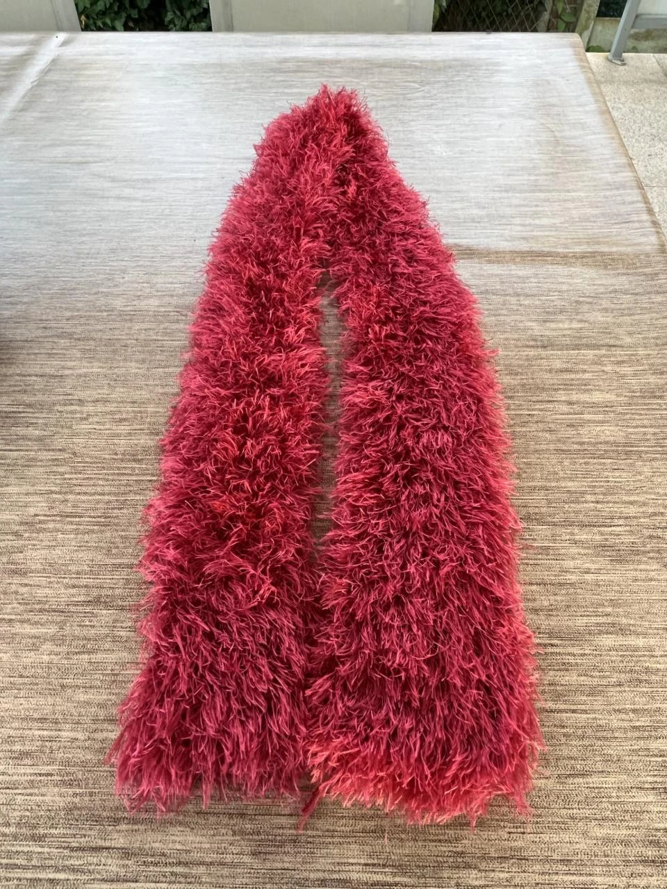 Sjaal sjaal Schal bufanda sciarpa scairf lenço Rouge rosé lengte 1m3 – photo 3